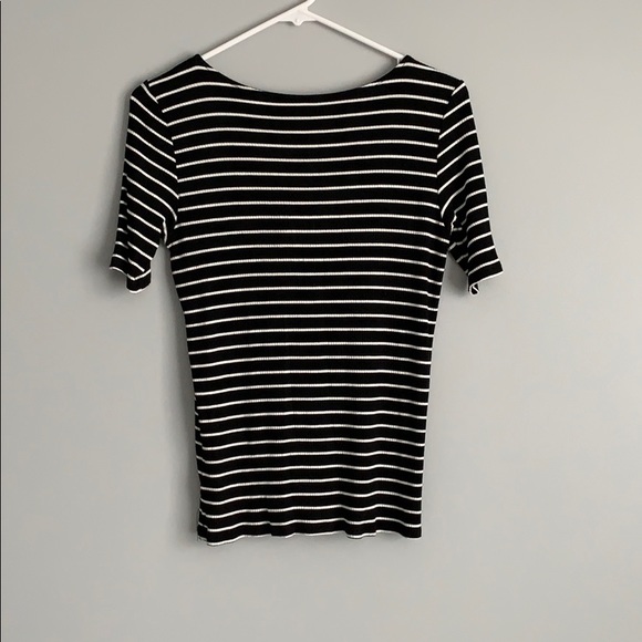 Black and White Striped Top - Picture 2 of 3